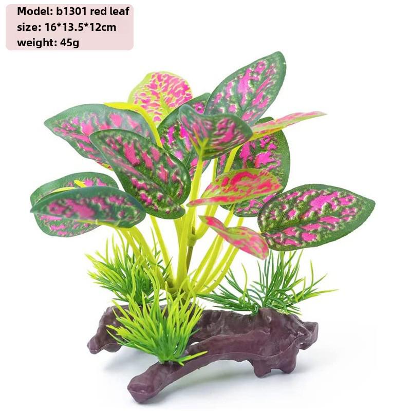 "Simulation Kunststoff Lotus & Wassergras Aquarium Dekoration"