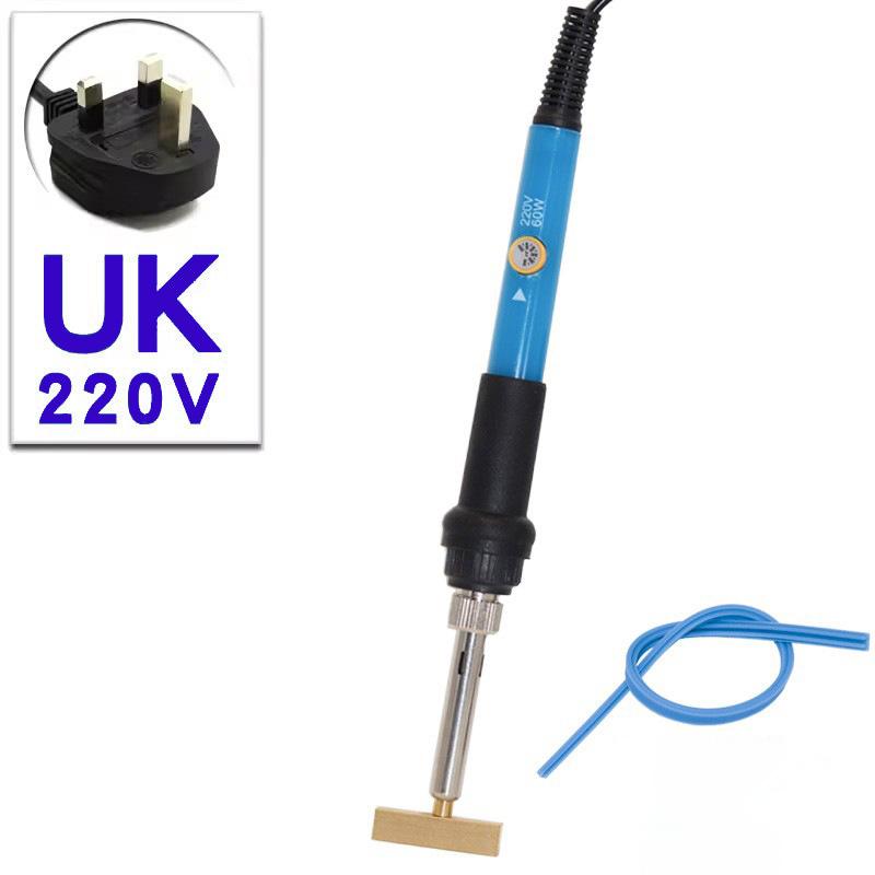 New 60W T-shaped Soldering Iron Tips Solder Tip with Free Hot Press Rubber Strip for LCD Screen Flex Cable Repair