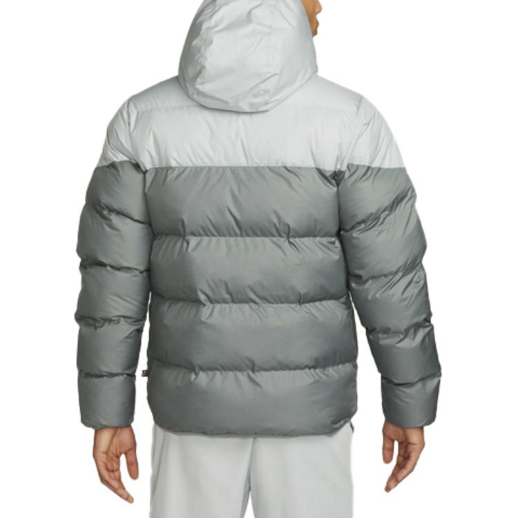 Nové pánské péřové bundy Nike šedé FB8178-077