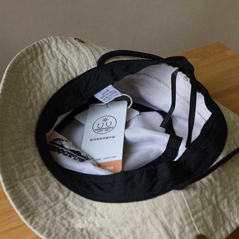 Japanese Washing Fisherman Hat Women's Work Style Retro Basin Hat Outdoor Camping Sun Hat Mountaineering Hat Men's Sun Protection Hat