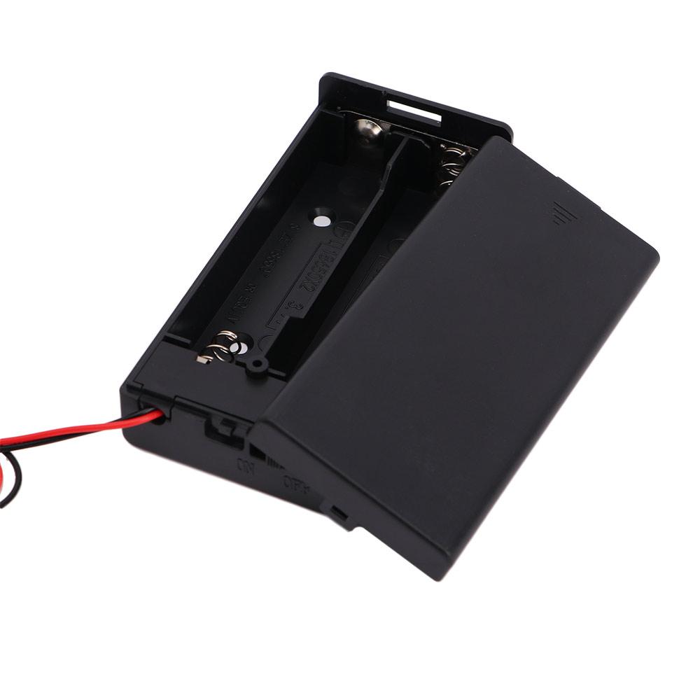 Battery ON/OFF Switch ABS Power Bank Cases Battery Storage Boxes Battery Holder Battery Box 2 Slots