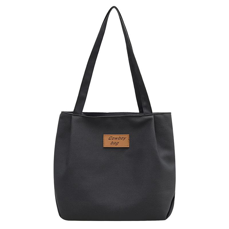 Bags Women's Large-capacity Tote Bags Nylon Casual Shopping Bags Shoulder Bags Women's Simple Solid-color Handbags
