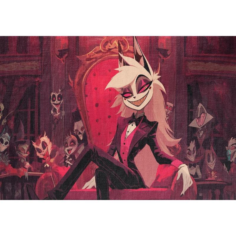 Anime Alastor H-Hazbin H-Hotels Cartoon Character Dark Red Black Poster Print Wall Art Pictures Canvas Painting Room Home Decor