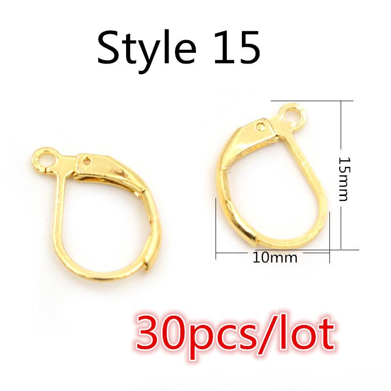 20x17mm Multi Styles Stainless steel DIY Earring Findings Clasps Hooks Jewelry Making Accessories Earwire