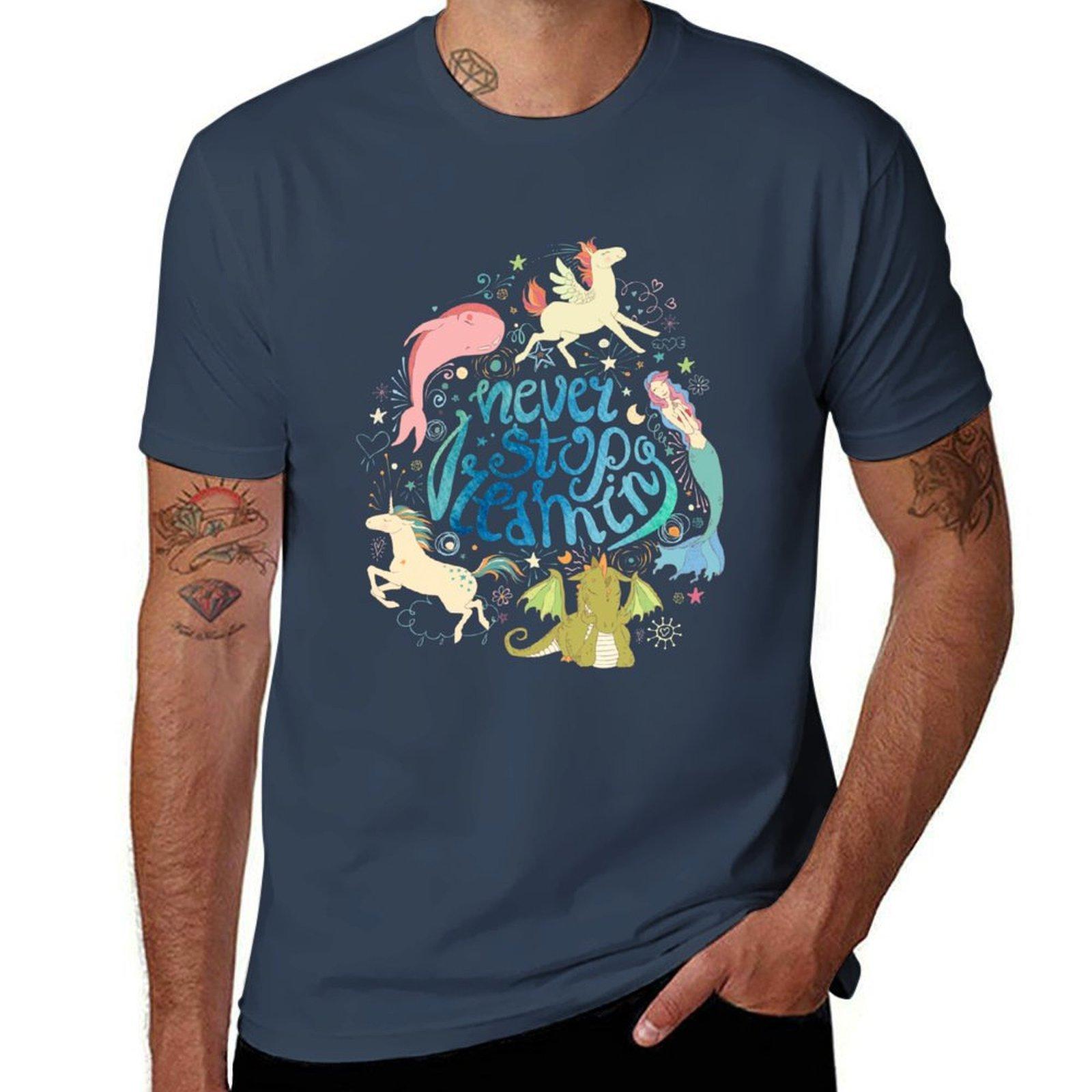 Never Stop Dreaming Tshirt Sports Basic Short Sleeve Tshirt S