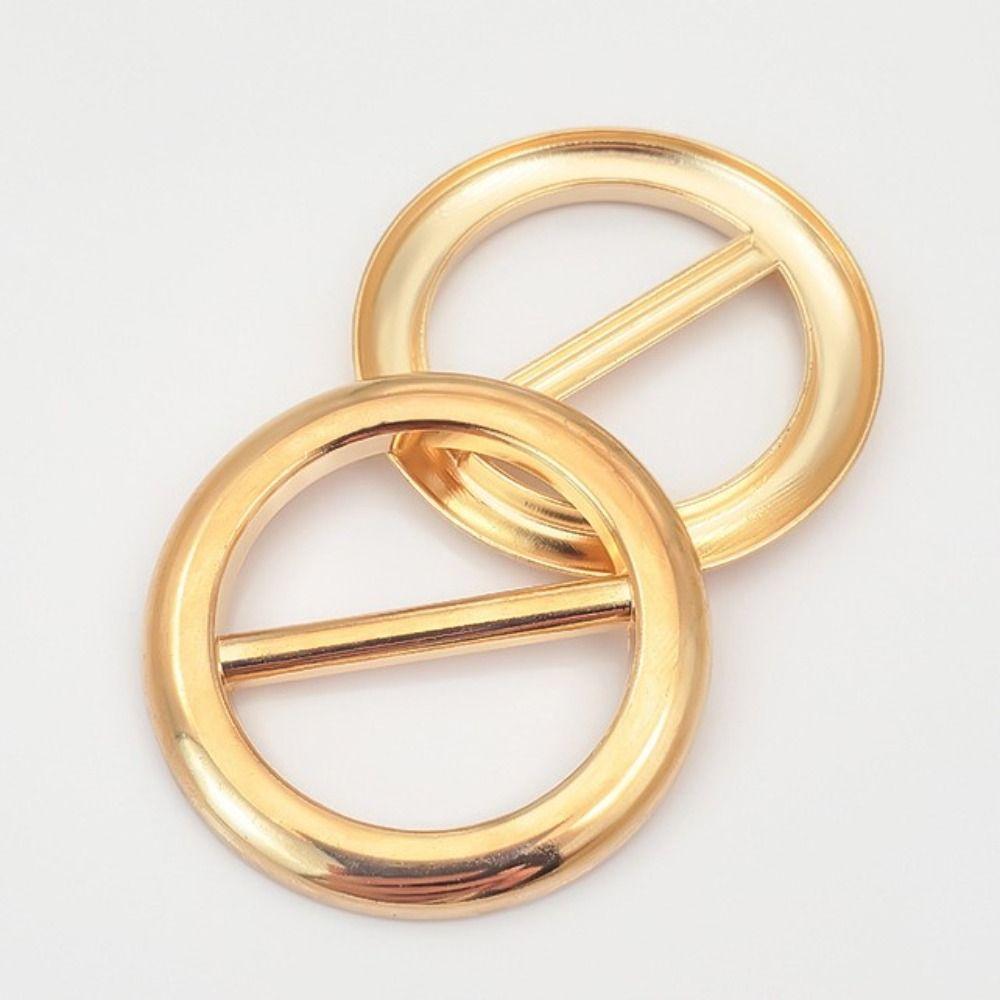 Round Waist Adjustment Fixed Snap Flower Heart Clothing Corner Knotted Buckles Classic   Women