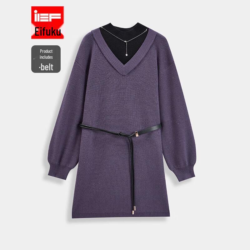 

IEF Элегантный вязаный длинный топ во французском стиле One Size