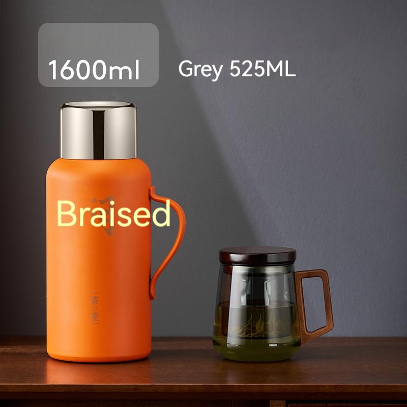 316 Stainless Steel Teapot Braised Teapot Chinese Kung Fu Teacup Glass Teacup Teapot Insulated Kettle Kettle