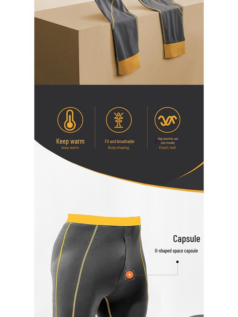 Pánské úzké kalhoty z bavlny a vlny - Hřejivé, lehké spodky pro podzimní/zimní trendy