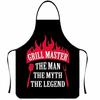 Nosleeve Waterproof Apron For Kitchen And Grilling With Colorful Abstract Design