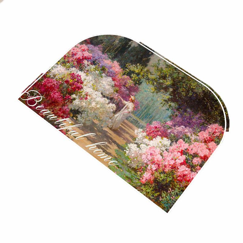 Oil Painting Wind Mat Absorbent Mat Cushioned Bathroom Foot Mat Bathroom Toilet Non-slip Absorbent Mat Carpet Door Mat Entry