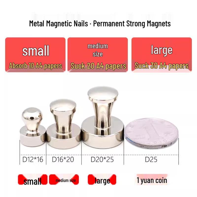 Extra Large Round Magnetic Push Pins