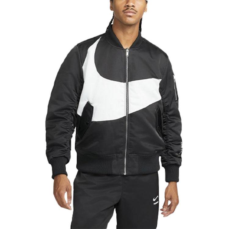 Nike Sportswear Swoosh Therma-FIT Reversible Bomber Jacket Black/Photon Dust DD6056-010