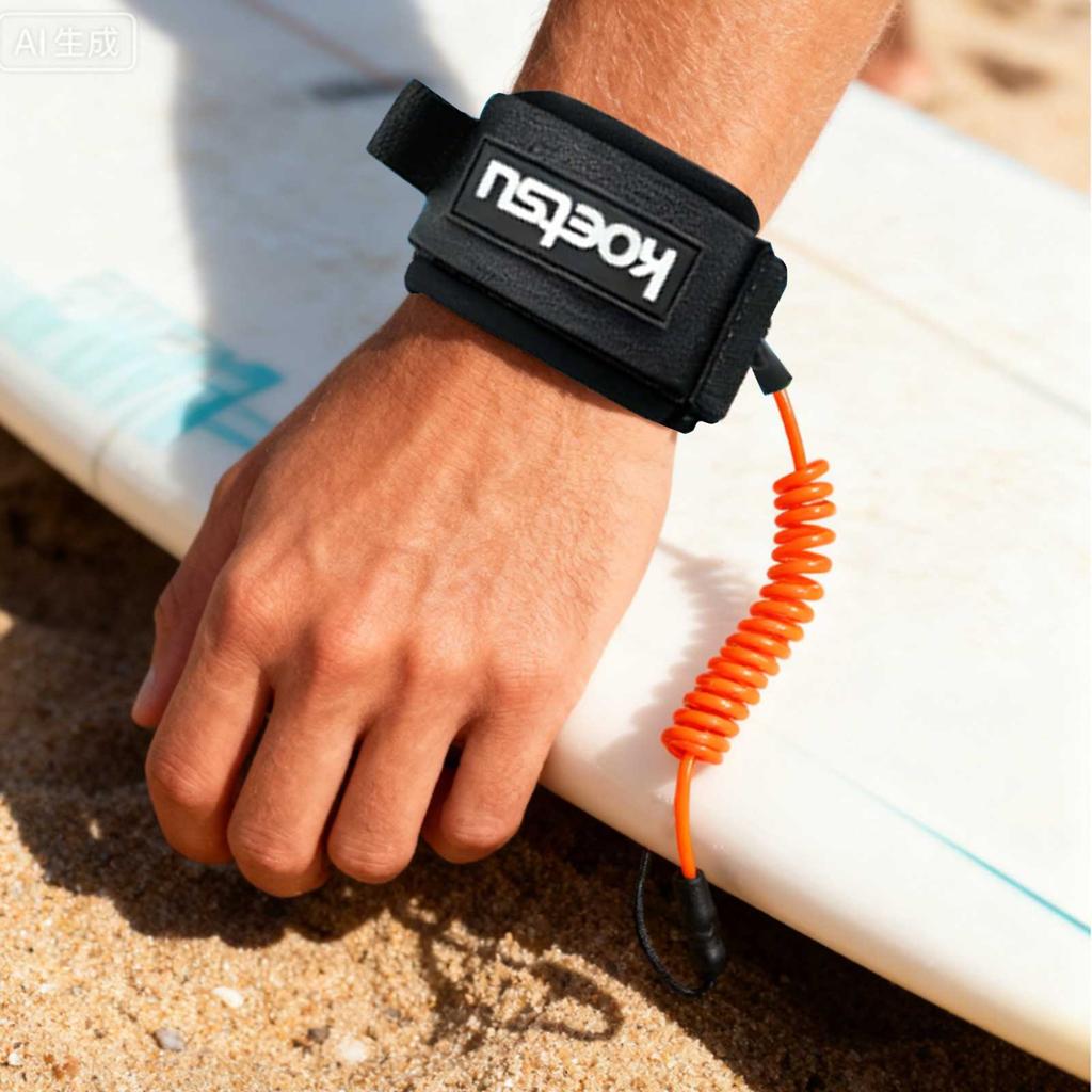 Coiled Bodyboarding Leash TPU Material Strong Cord Stand UP Paddle Board Leg Rope Stretchable for Fishing Tools Rods Strap
