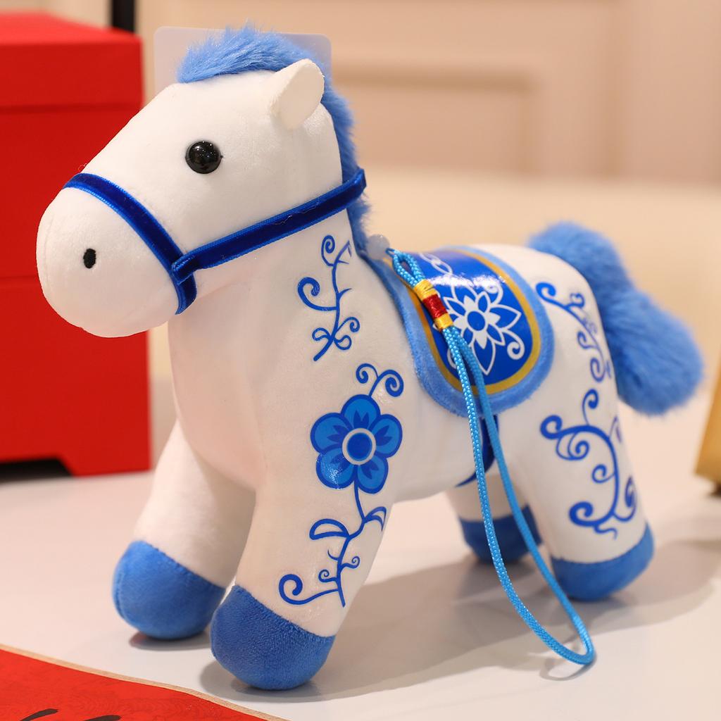 2026 New Pony Plush Toy Zodiac Horse Doll Company Got Started Gifts Year of the Horse Mascot