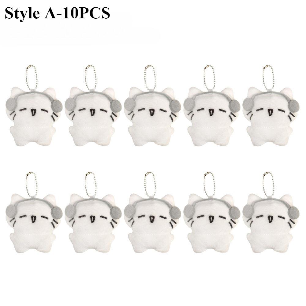 1-20PC Cute Black Cat Plush Toy Doll Small Pendant Cuddly Pillow Cushion Ins Black Cat Plush Toy Doll for Boy Girl Brithday Gift