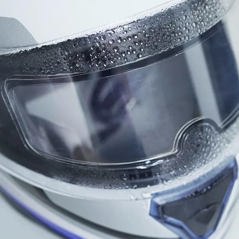 Motorcycle Helmet Anti-Rain And Anti-Fog Film Safety Driving Durable Nano Coating Clear Sticker Motorbike Accessory