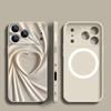 For iPhone 17 Pro Max Case Luxury Love Hearts Pattern Magnetic For Magsafe Soft Cover For iPhone 16 15 14 13 Pro Max 17E 16E
