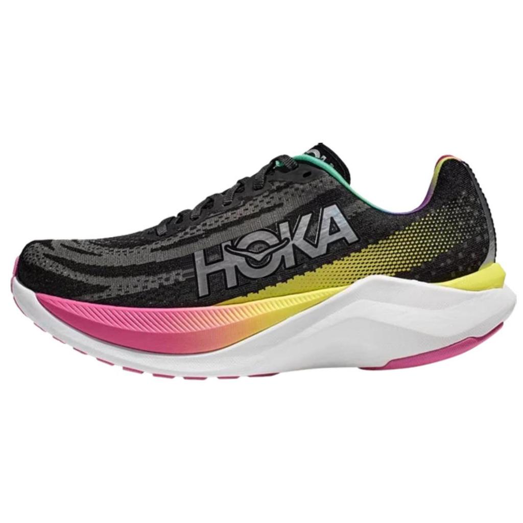 HOKA Mach X Nero Arcobaleno Scarpe da Ginnastica da Donna Argento 1141451-BKSV