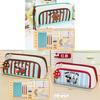 Retro Creativity Pencil Bag With Durable Composite Fabric For School And Gift