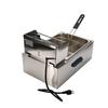 1700W Electric Deep Fryer 6L Single Pot with Removable Oil Basket Stainless Steel Fryer Adjustable Thermostat