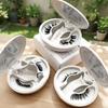 New 3d cat Eye Lashes Dramatic Look Magnetic Eyelashes with Custom Lash Box