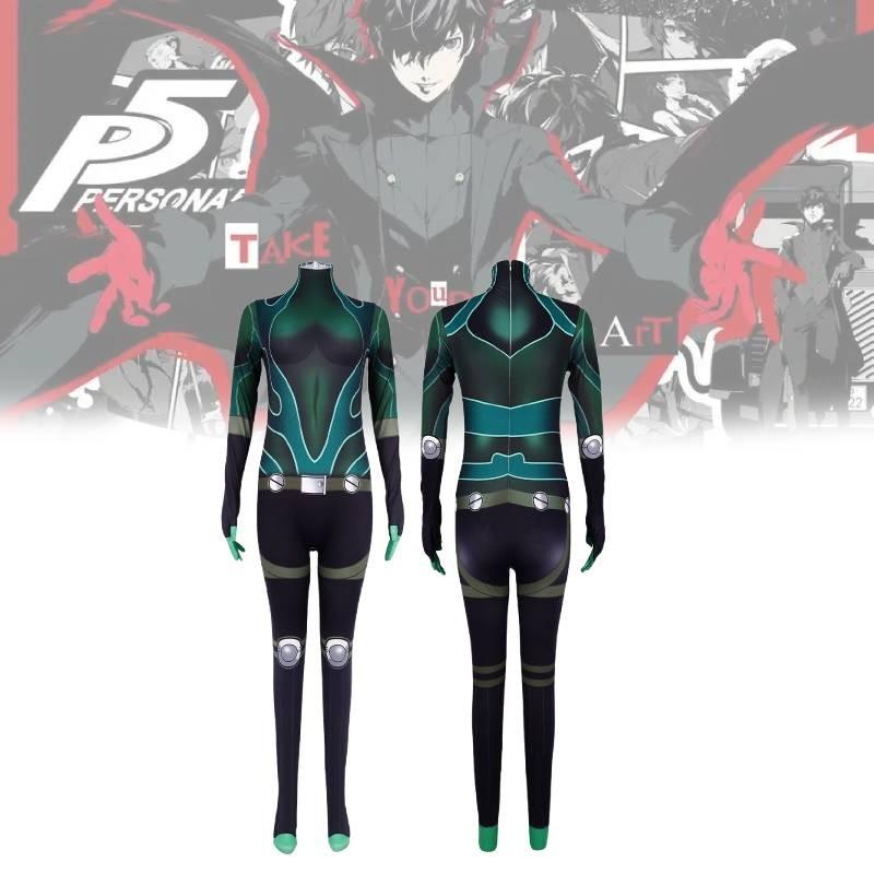 Persona 5 Navi Sakuna Cosplay Jumpsuit For Gaming Character Role Play Unisex