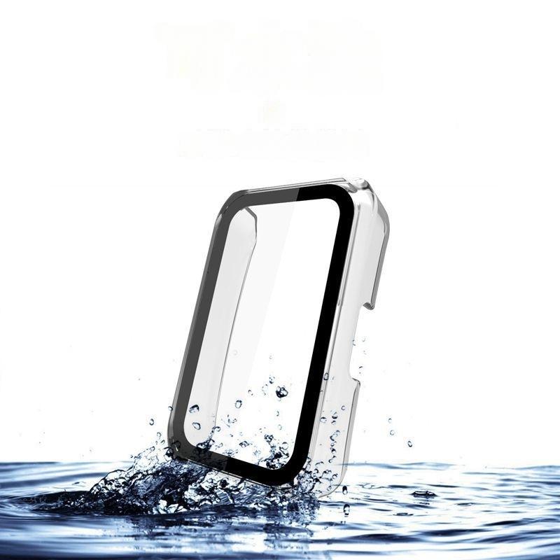 Glass Case Protector For Huawei Band 7 6 Honor Band 6 Bumper Shell Cover For Huawei Band7 Band6 Protective Screen Film Case