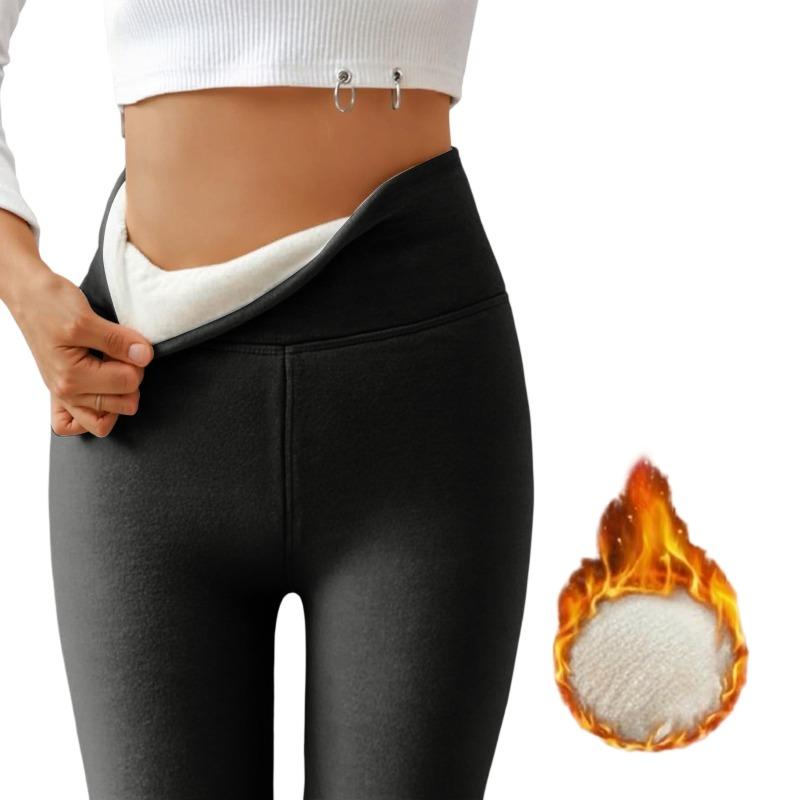 Women S Thick Fleece Lined High Waist Elastic Tight Yoga Leggings