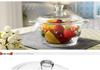 Heat-Resistant Crystal Cookware Set: 2.5L Tempered Glass Pot with Handles, 1.5L Soup Bowl, 1L Pot, Each with Lids, Three Upgraded Sizes.