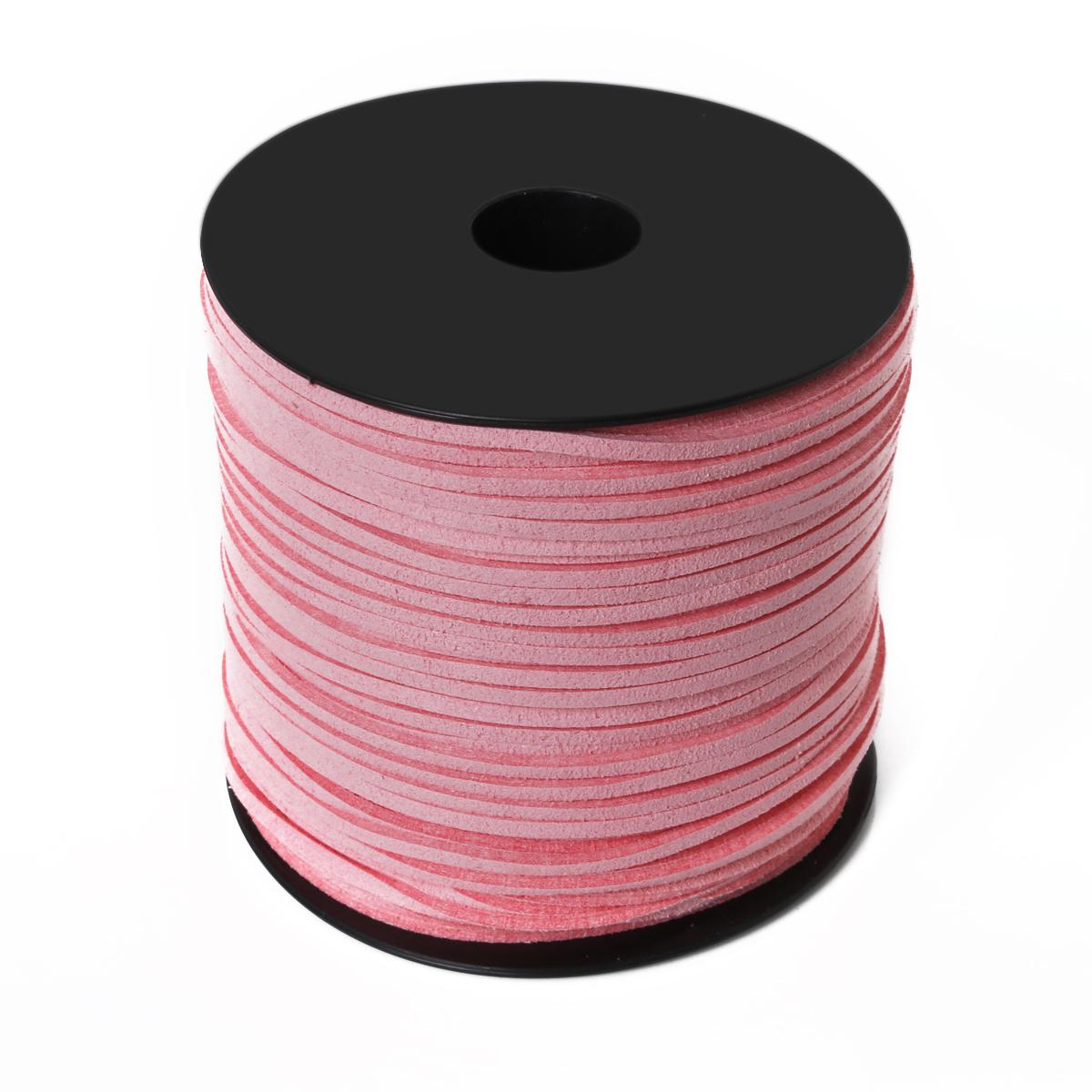 

91-метровый плетеный шнур из корейского бархата и кожи, ручная работа, бисерный браслет, ювелирная нить, сделай сам, ювелирные изделия розовый