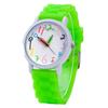 Cartoon Colorful Number Women's Jelly Silicone Strap Quartz Wristwatch