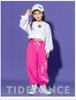 Kids' Hip Hop Dance Outfits: Boys & Girls Spring/Autumn Performance Wear with Crop Tops and Sweatpants