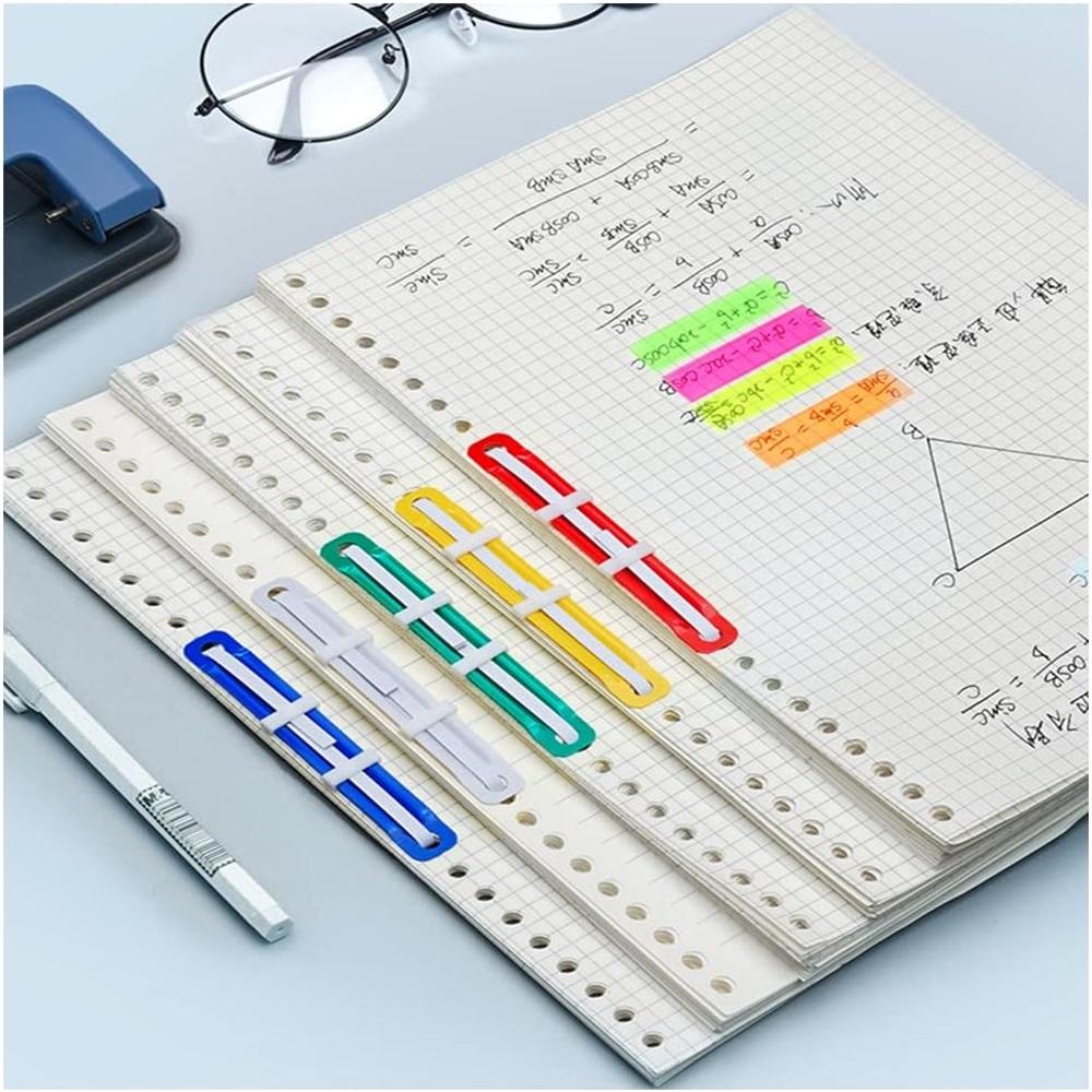  50 Pcs Prong Paper Fasteners Durable Plastic Filing Fasteners Colored Filing Binding Material Folder For Office School Paper Files