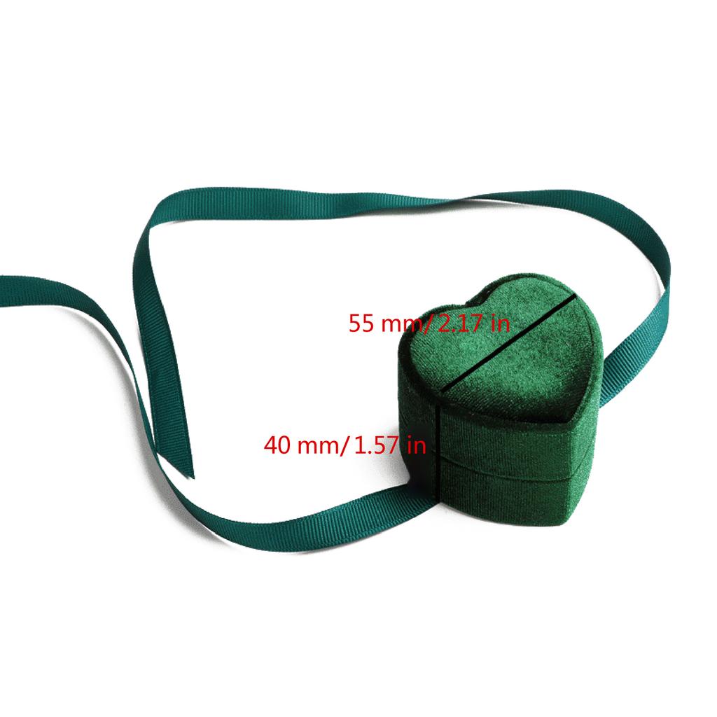 Charming Heart Jewelry Organizer Compact Heart Shaped Jewelry Keeper with Bowknot Delicate Rings Pendant Holder