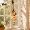 Garden Branch Decoration Dancing Lady Hanging Ornament for Home Decor, Elegant Art Sculpture, Ornaments Creative Pendant Indoor Outdoor Window