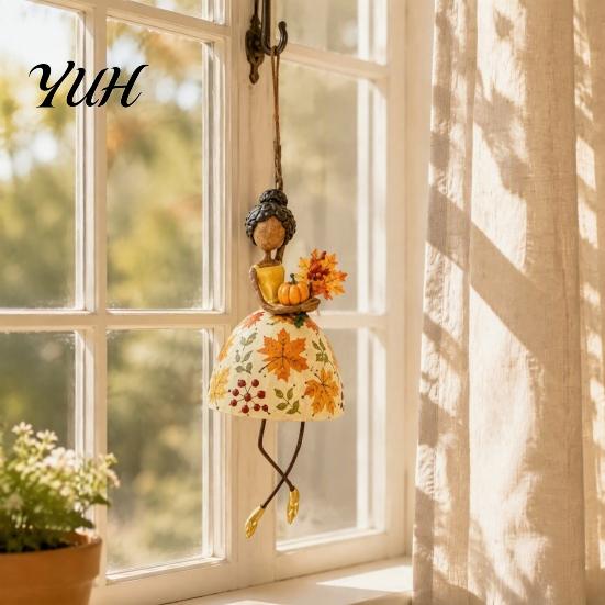 Garden Branch Decoration Dancing Lady Hanging Ornament for Home Decor, Elegant Art Sculpture, Ornaments Creative Pendant Indoor Outdoor Window