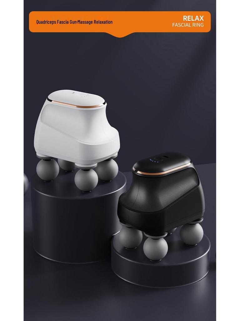 2025 Compact Multi-head Fascia Gun Massager for Deep Tissue Muscle Relaxation