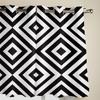 Modern Window Curtains for Living Room Abstract Geometric White Black Curtains for Child Bedroom Kitchen Decor Blinds Drapes