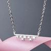 Lindon 925 Sterling Silver Classic Women Necklace Pendant Zircon Fashion Gift