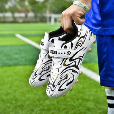 30-38 Children's Football Shoes Youth Nails Solid Magic Stick Football Shoes Training Children Football Boots