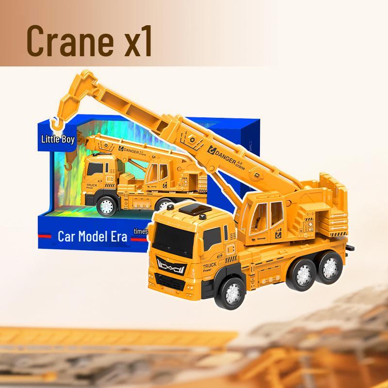 Little King Alloy Toy Pull-Back Excavator - Children's Construction Vehicle Model 