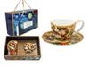 Espresso Cup with Saucer Van Gogh Vase with Roses Carmani