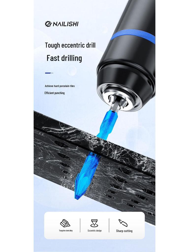 Eccentric Tile Hole Saw Drill Bit for Electric Drills