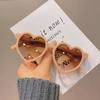 Children's Cute Heart-shaped Sunglasses Kids Retro Cute Pink Love Sun Glasses Frame Fashion New Girls Boys Baby UV400 Eyewear