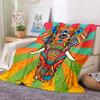 Mandala Elephant Blanket Flannel Breathable Super Warm Throw Blankets for Bedding Travel Bedroom Soft Throws Home Decor