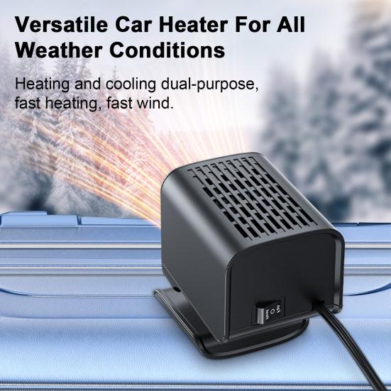Termisk uppvärmningsfläkt för bil Snabb avfrostning avimning Dubbel användningsvärmare Vikbar design Vindrutevärmare för vintern