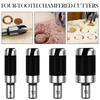 8PCS Wood Dowel Drill Bits Carbon Steel Wood Plug Cutter Countersink Drill Type Round Wood Tenon Drill Bits Round Shank