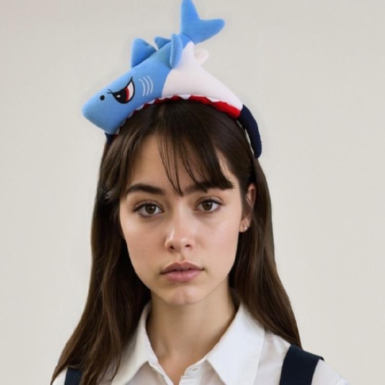 Stretchy Shark Headband For Role Playing Costume Accessories Soft Elastic Design Lightweight Comfortable Party Headband