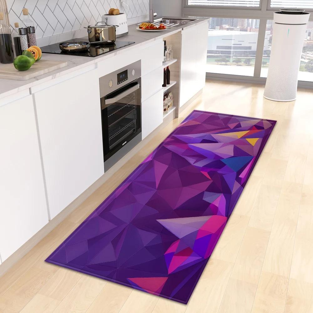 Creative Colorful Geometric Pattern Home Kitchen Floor Mat Door Front Decoration Floor Mat